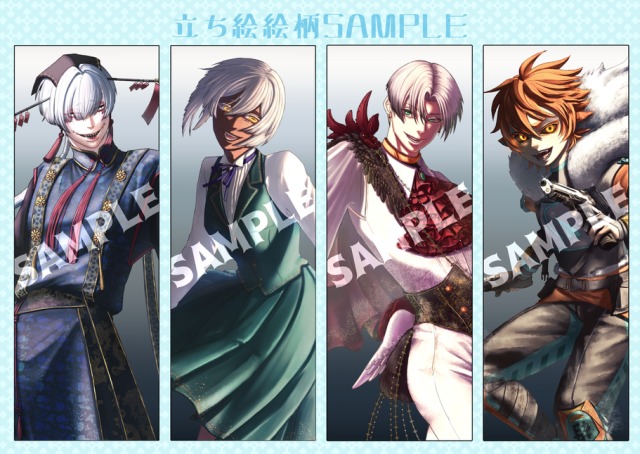 直近での立ち絵サンプルなど