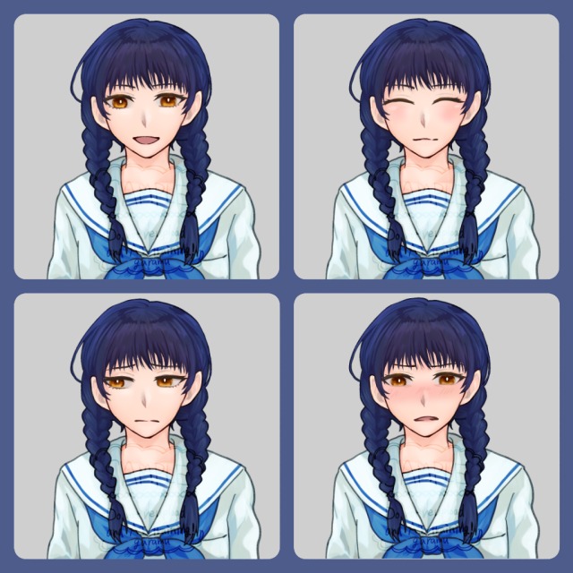 立ち絵（バストアップ）サンプル