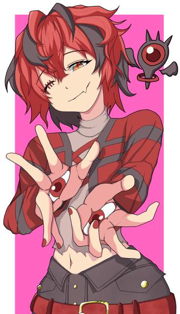 赤髪人外目縫いっ子