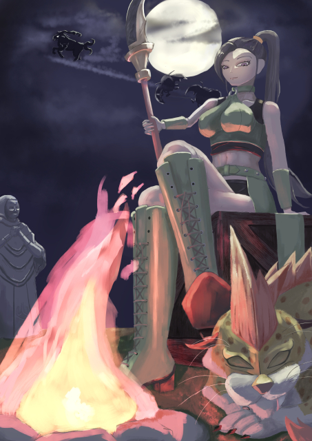 獣、背景など　参考イラスト