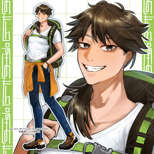 【commission】バックパッカー【立ち絵】