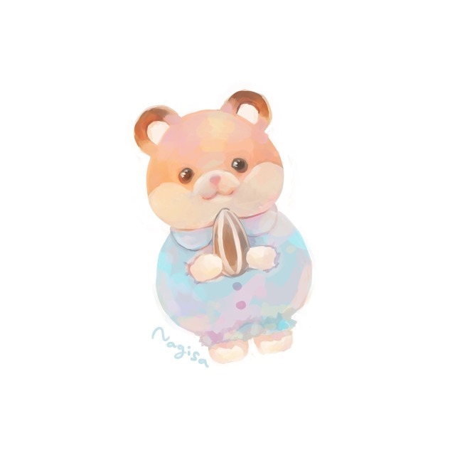 ふわふわ塗りイラスト