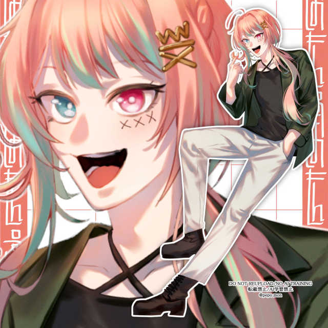 【commission】全身大学生【立ち絵】