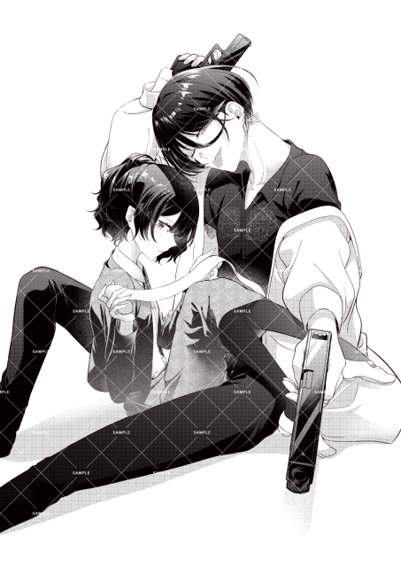 モノクロイラスト