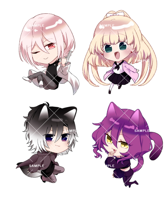 カラーイラスト（ミニキャラ）