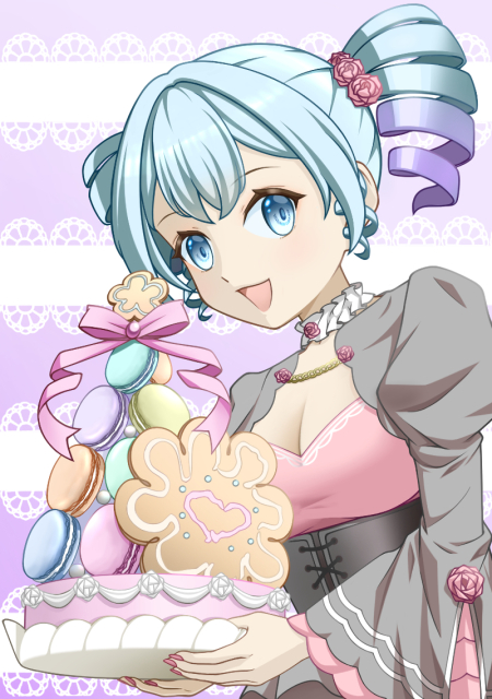 マカロンタワーでお祝い