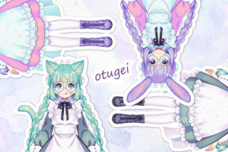 ねこうさぎメイドさん