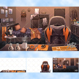 【依頼】YouTube 配信部屋イラスト