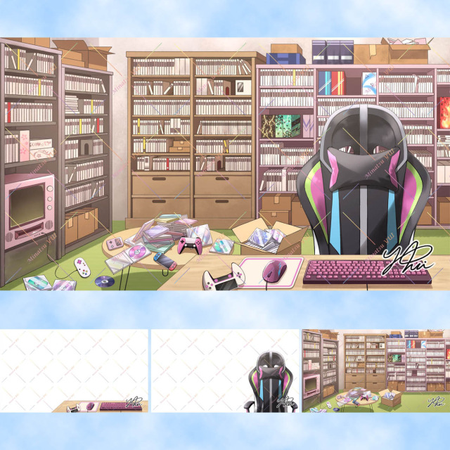 【依頼】YouTube 配信部屋イラスト