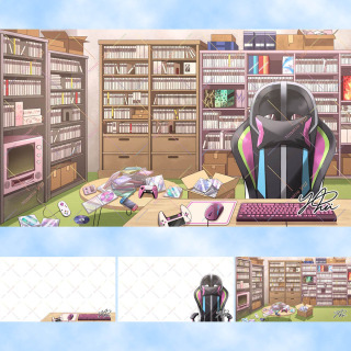 【依頼】YouTube 配信部屋イラスト