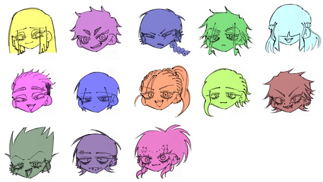 生首ミニキャラ