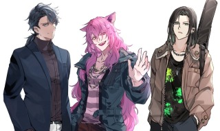 ウエストアップ立ち絵サンプル