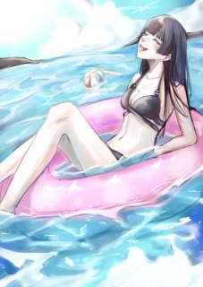 一枚絵　厚塗り