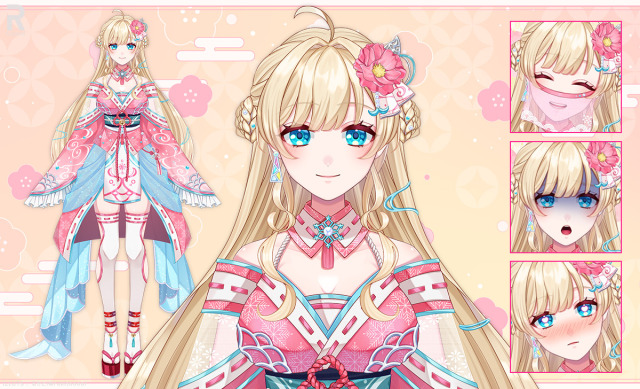 Vtuber(女性モデル)