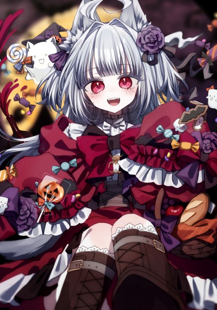 有楽召ナノ様ハロウィンイラスト