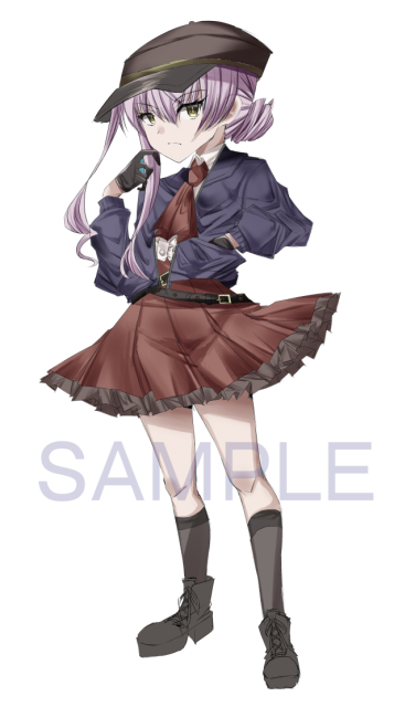 立ち絵サンプル（女・男）