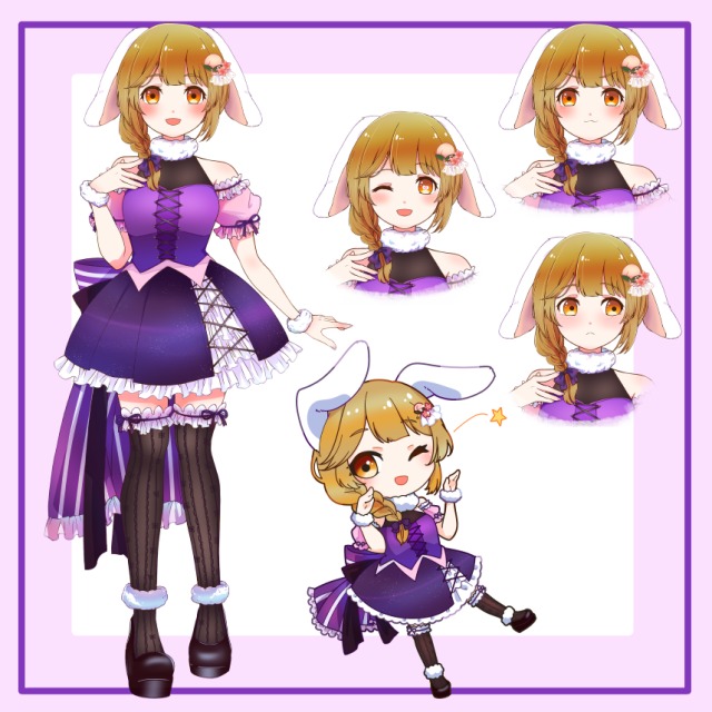 桃咲ちぃ様　立ち絵セット