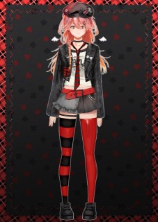 鳥頭はてな　Live２Dモデル立ち絵