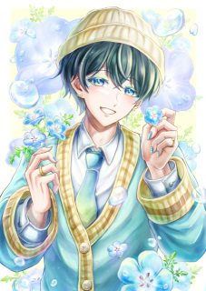 ネモフィラの花化粧