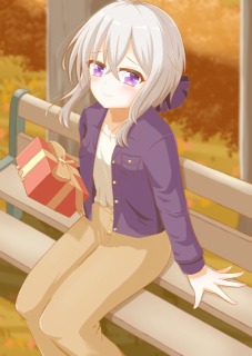 （塗り参考用）誕生日イラスト（二次創作）