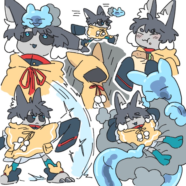 詰め込みラフのサンプル