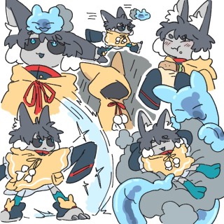 詰め込みラフのサンプル