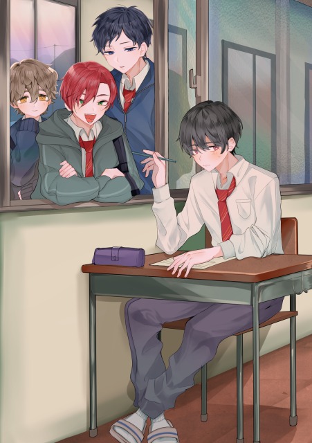 複数人イラスト