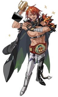 筋肉質な男性のイラスト