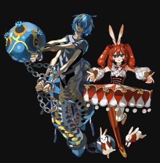 アリスモチーフの立ち絵イラスト