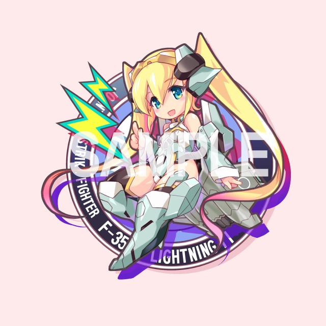 F-35A　エンブレム風SDイラスト
