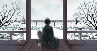 縁側でのひととき