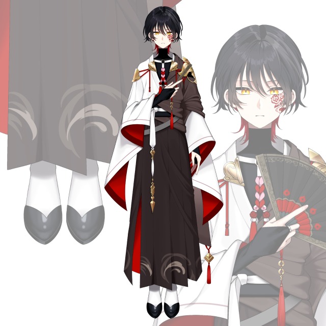 Live2D用パーツ分けイラスト