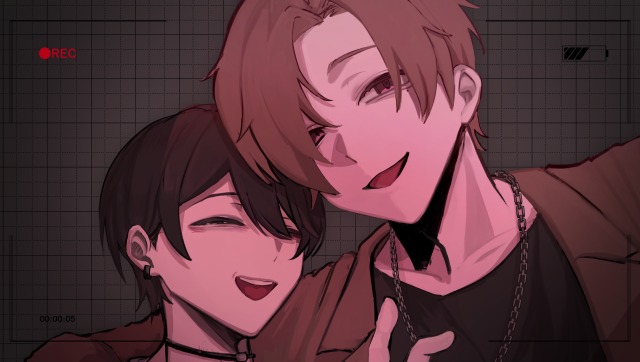 創作2人イラスト