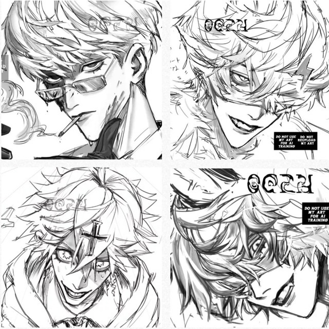 モノクロイラスト