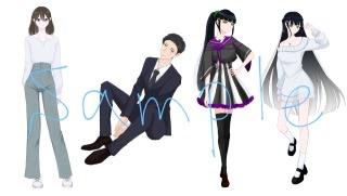 全身立ち絵サンプル