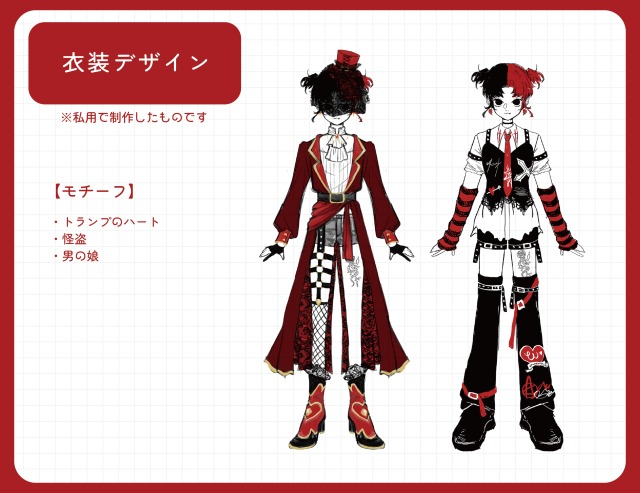 キャラデザ サンプル