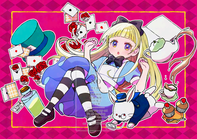 一枚絵サンプル（通常塗り）