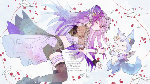 一枚絵サンプル（水彩）