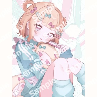 一枚絵・バストアップサンプル