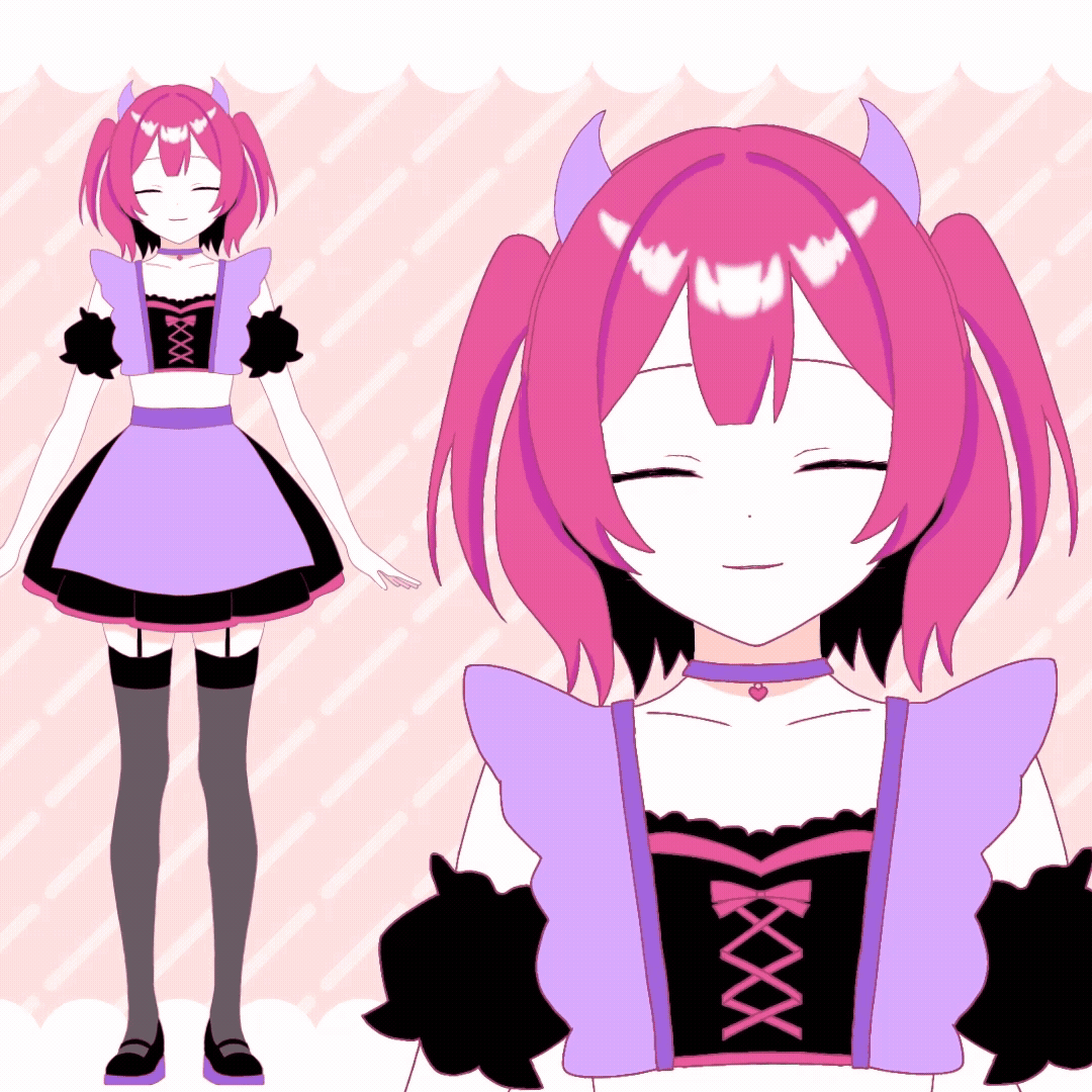 悪魔メイドの女の子