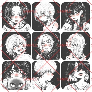 SNSアイコン向けのイラスト