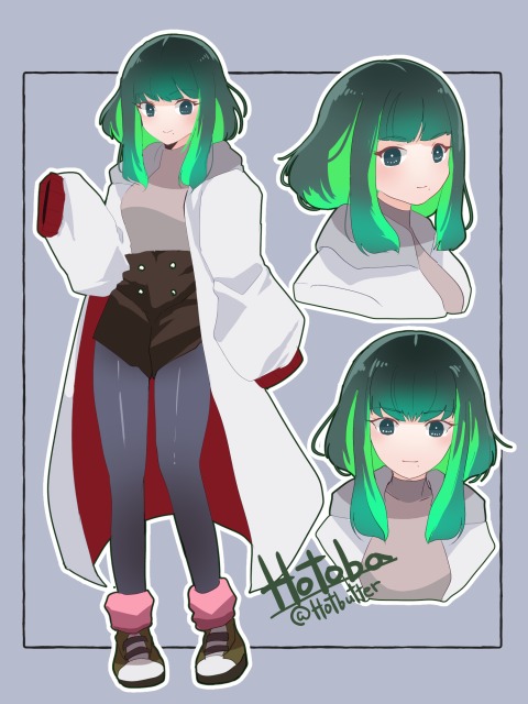 OC：緑の髪の女の子