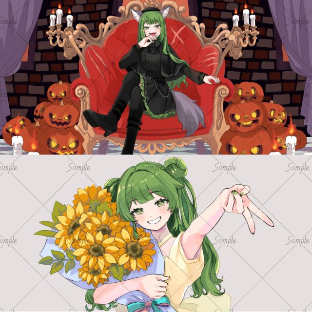 ご依頼にて制作させていただいたイラストです