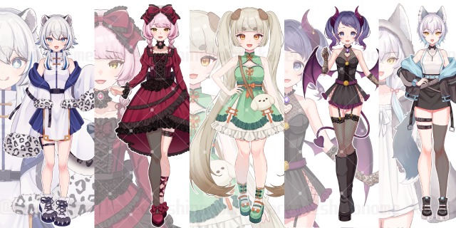 IRIAMライバー様　立ち絵