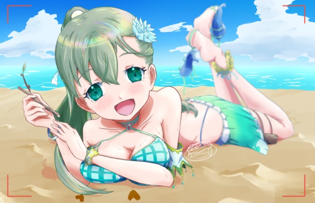 ビーチでお絵描きしませんか？