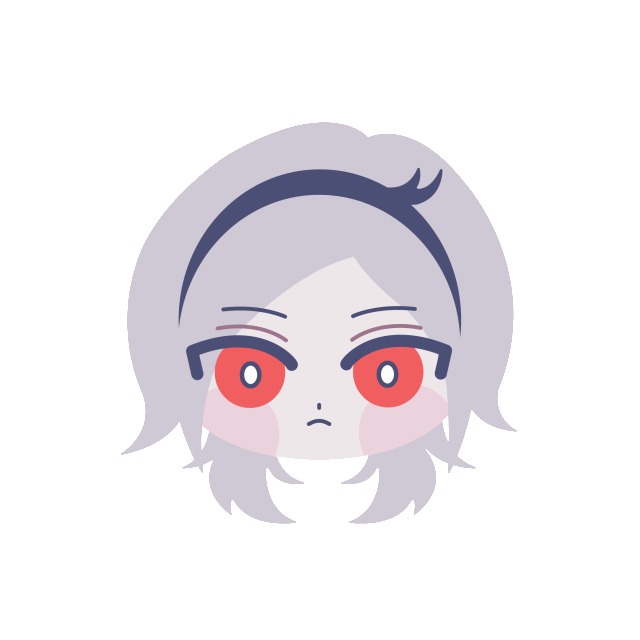 ゆる顔デフォルメイラスト　꒰ イース ꒱