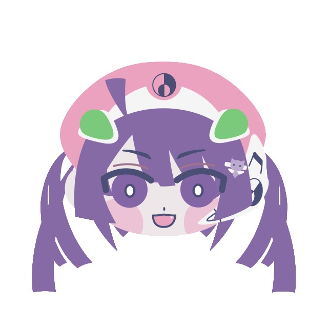 ゆる顔デフォルメイラスト　꒰ 兎眠りおん ꒱