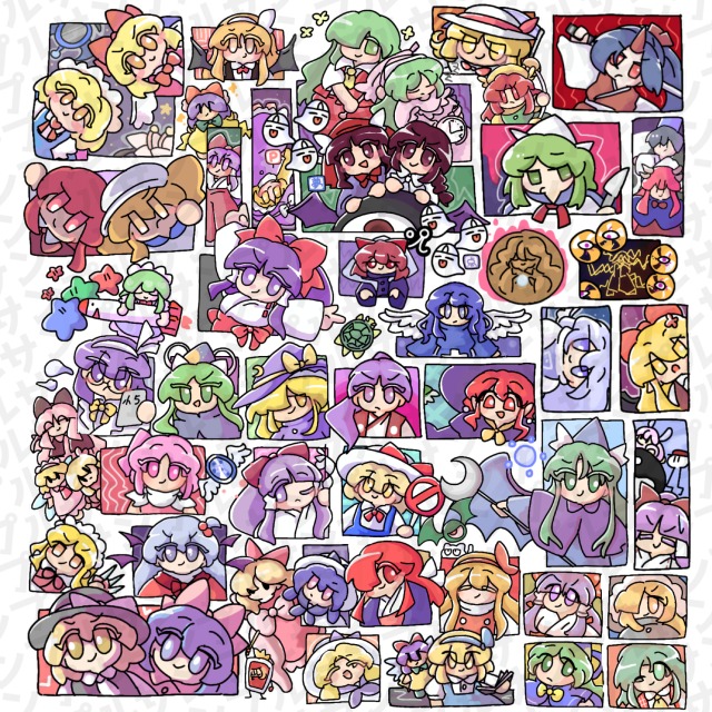 集合絵イラストサンプル2