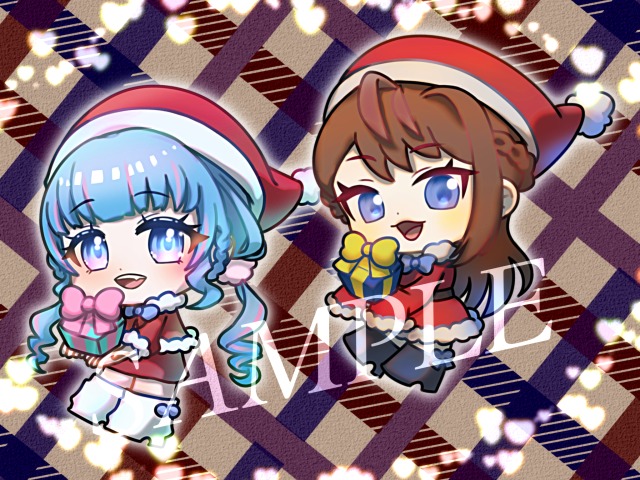 ご依頼サンプル クリスマスミニキャラ