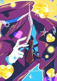 可愛い、ビビットカラーの弾けるイラスト